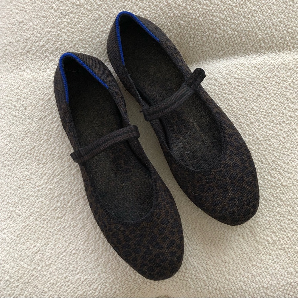rothy’s leopard print mary jane ballet flats - Picture 2 of 7